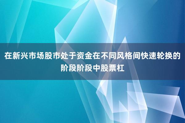 在新兴市场股市处于资金在不同风格间快速轮换的阶段阶段中股票杠