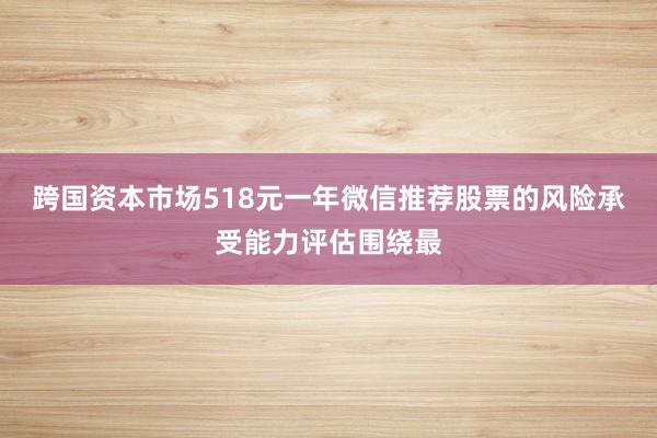 跨国资本市场518元一年微信推荐股票的风险承受能力评估围绕最
